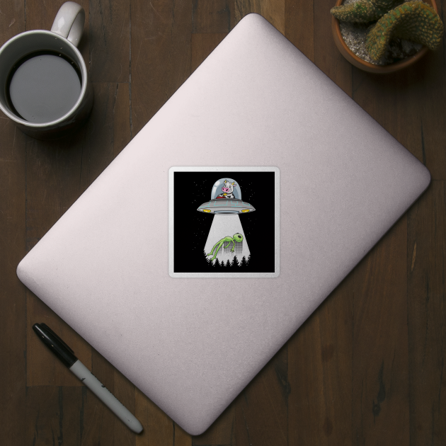 Cow Alien Abduction by GoshWow®